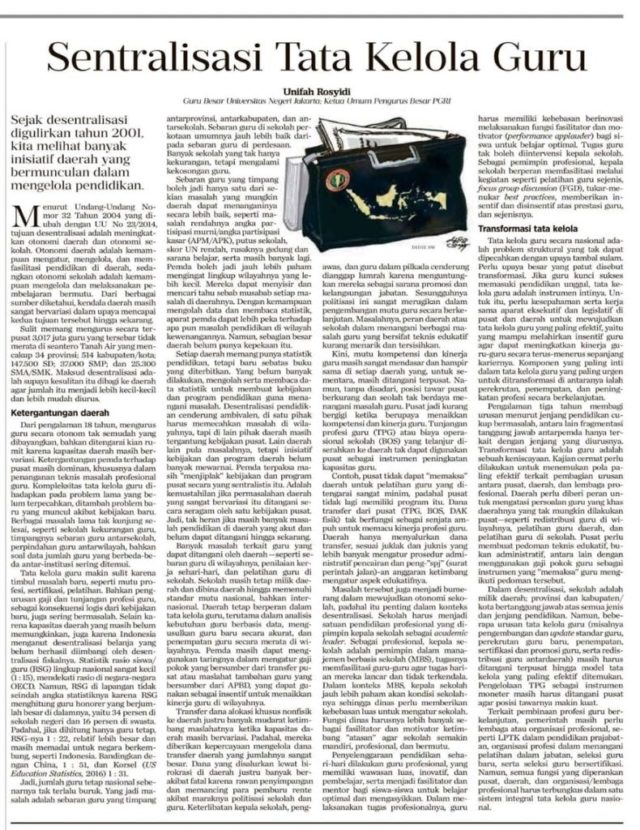 PGRI: Pembenahan Tata Kelola Guru melalui Sentralisasi