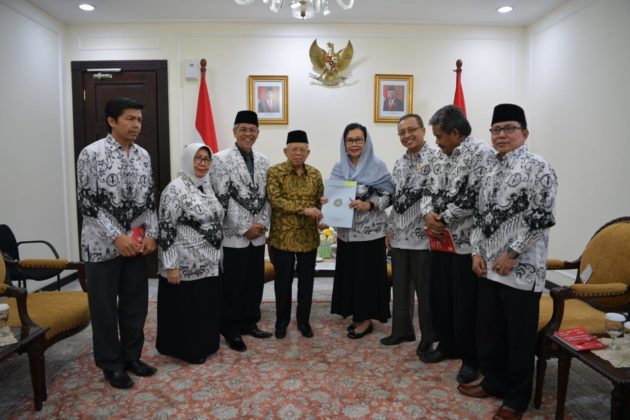 Wapres Sangat Tertarik Pandangan PGRI Terkait Zonasi