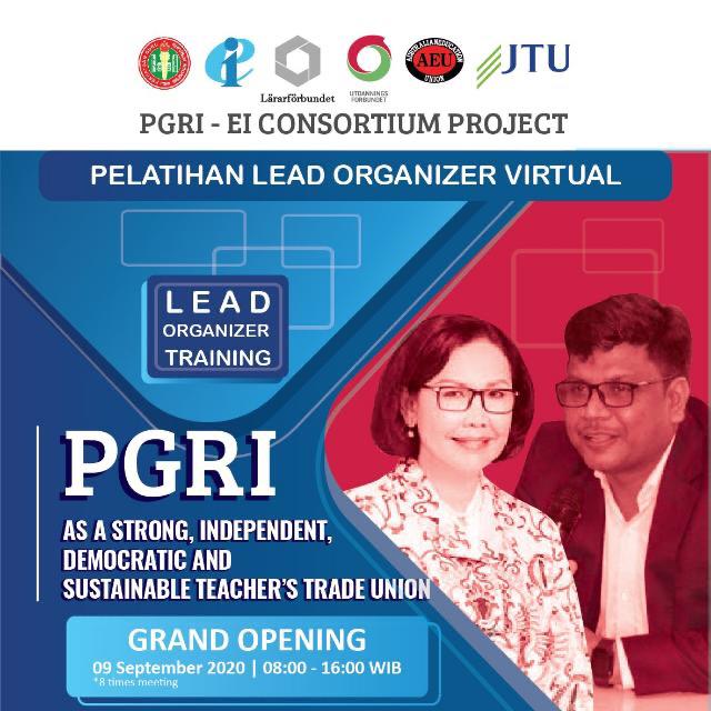 PGRI-EI mengadakan Pelatihan Nasional Lead Organiser Virtual