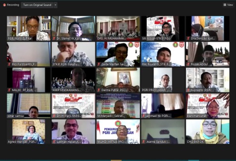 Rakornas Virtual PGRI: Transformasi Digitalisasi PGRI