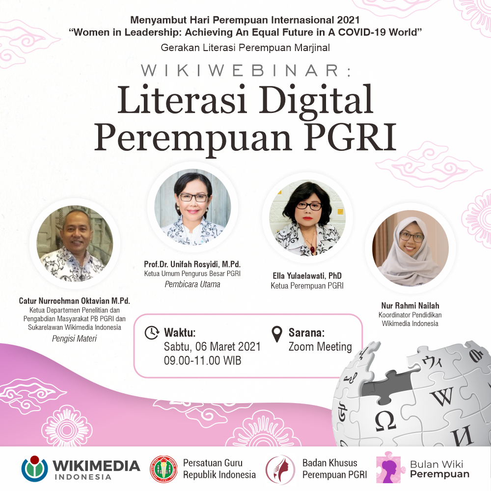 Wikiwebinar Literasi Digital Perempuan PGRI