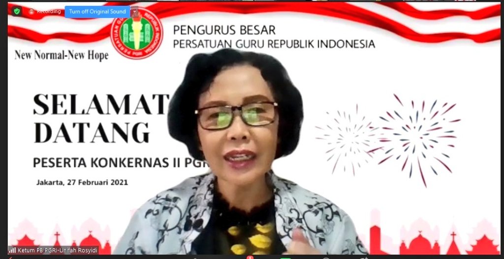 SAMBUTAN KETUA UMUM PENGURUS BESAR PGRI PADA UPACARA HARI ULANG TAHUN KE-76 PGRI  DAN HARI GURU NASIONAL TAHUN 2021
