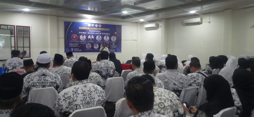 PD PGRI Aceh Utara Laksanakan Kegiatan Bimtek Menulis Bersama Guru Se-Aceh Utara